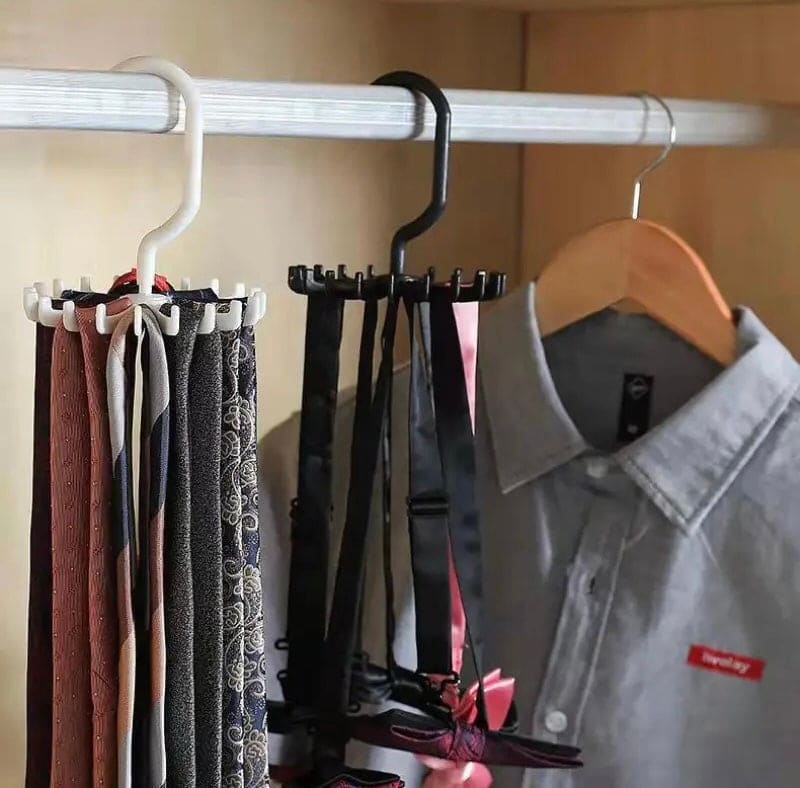 Tie Hanger, Twirl Tie Rack Holder, 20 Claw Rotating Scarf Hangers, Belt Scarves Hooks Hanger, Clothing Accessory Hanging Hook, Adjustable Tie Racks for Closet Organizer, Plastic Portable Tie Rack For Closets Tie Hanger, Twirl Tie Rack Holder, 20 Claw Rotating Scarf Hangers, Belt Scarves Hooks Hanger, Clothing Accessory Hanging Hook, Adjustable Tie Racks for Closet Organizer, Plastic Portable Tie Rack For Closets